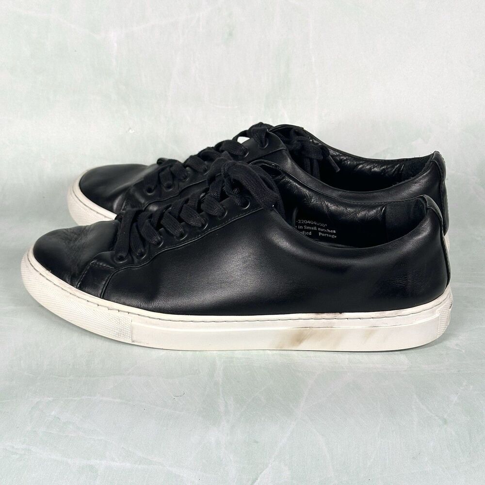 Thursday Shoes Everyday Leather Premium Low Top Sneakers Men's Size 10.5 Black - Picture 6 of 16